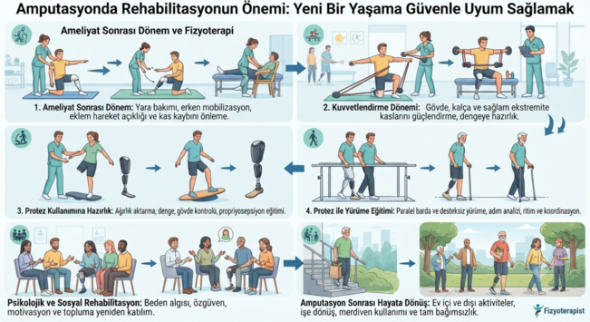 Amputasyonda Rehabilitasyonun Önemi: Yeni Bir Yaşama Güvenle Uyum Sağlamak